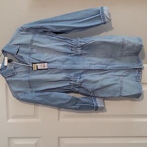 Denim Jacket Dress Length Womens 2
